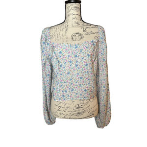 Sophie Rue Size Extra Large Floral Long Sleeve Crop Top